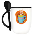 Кружка с ложкой