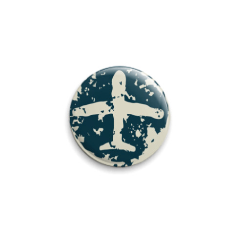 Значок 25мм с принтом airplane