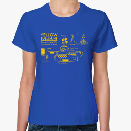 Женская футболка Yellow Submarine