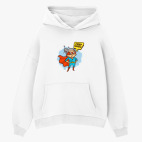 Толстовка худи оверсайз