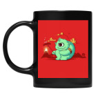 Кружка цветная UV-DTF