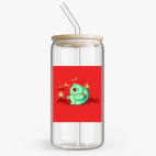 Банка с бамбуковой крышкой