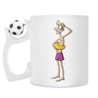 Кружка с футбольным мячиком