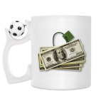 Кружка с футбольным мячиком
