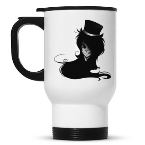 Кружка-термос с принтом 'Черный демон'