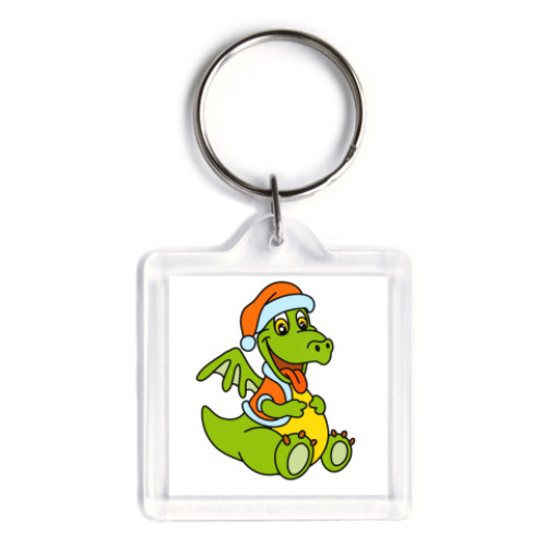 Брелок с принтом дракон