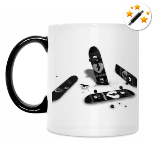 Кружка-хамелеон с принтом Skate