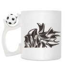 Кружка с футбольным мячиком