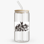 Банка с бамбуковой крышкой