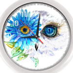 Сова с цветком