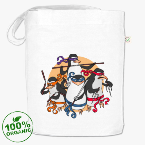 Сумка шоппер Пингвины ниндзя