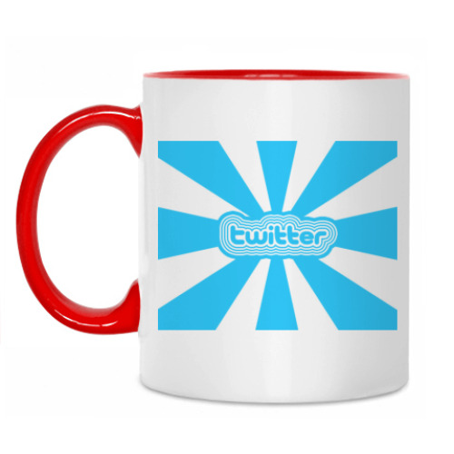Кружка с принтом Twitter твиттер