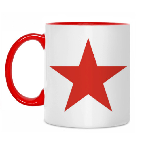 Кружка с принтом Красная звезда