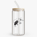 Банка с бамбуковой крышкой