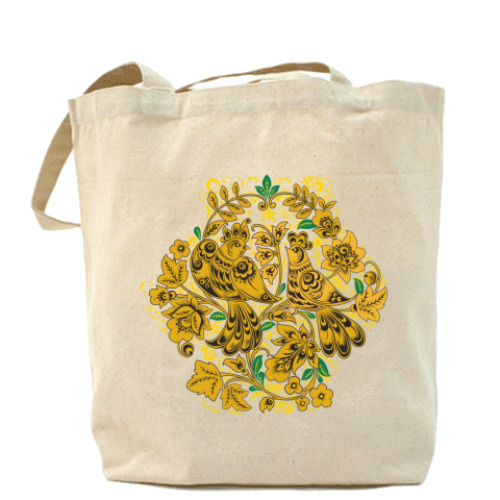 Сумка шоппер с принтом Птички