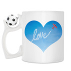 Кружка с футбольным мячиком
