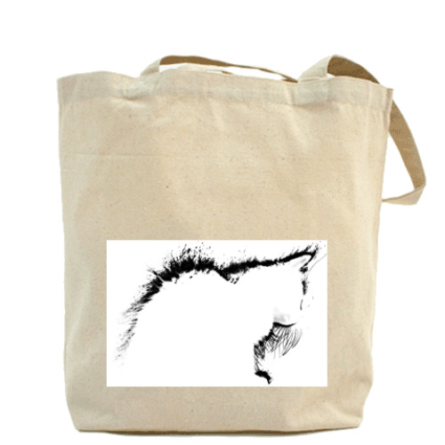 Сумка шоппер с принтом Силуэт кошки