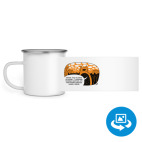 Кружка металлическая белая (круговая запечатка)