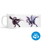 Динозавр, крылья, арт, искусство, рисунок