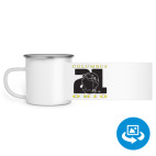 Кружка металлическая белая (круговая запечатка)