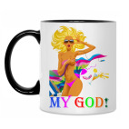 Кружка двухцветная