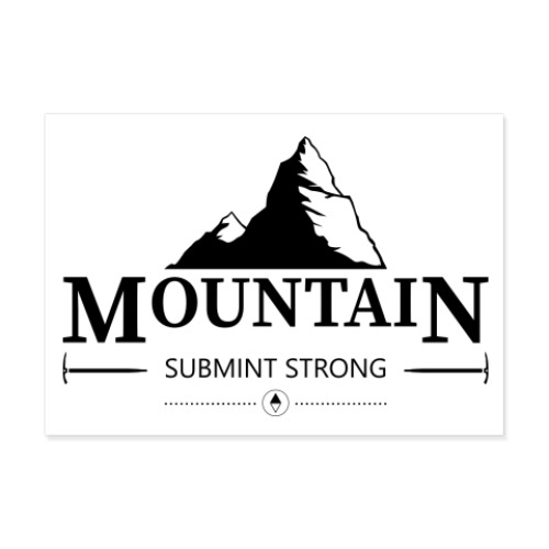 Виниловые наклейки Горы. Знак.(Mountain)