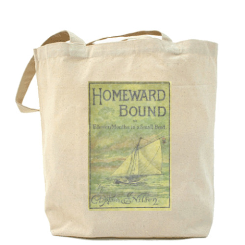 Сумка шоппер Белый парусник (винтаж)