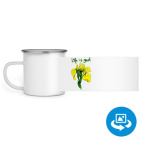 Кружка металлическая белая (круговая запечатка)