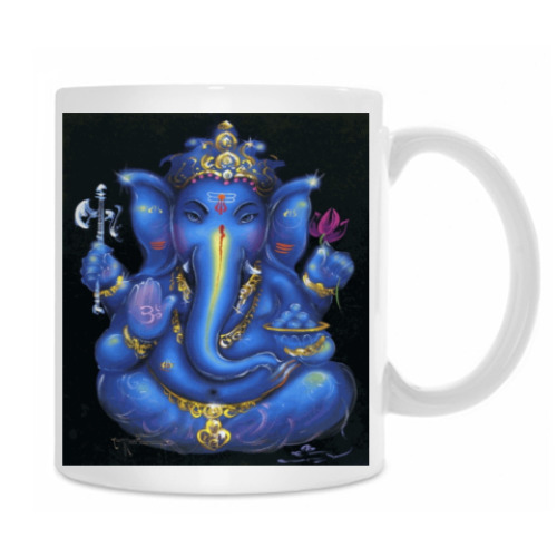 Кружка с принтом Ганеша