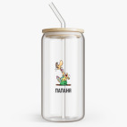 Банка с бамбуковой крышкой