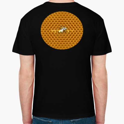 Футболка с принтом Трудовая пчела