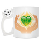 Кружка с футбольным мячиком