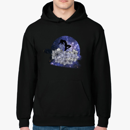 Толстовка худи с принтом Космос