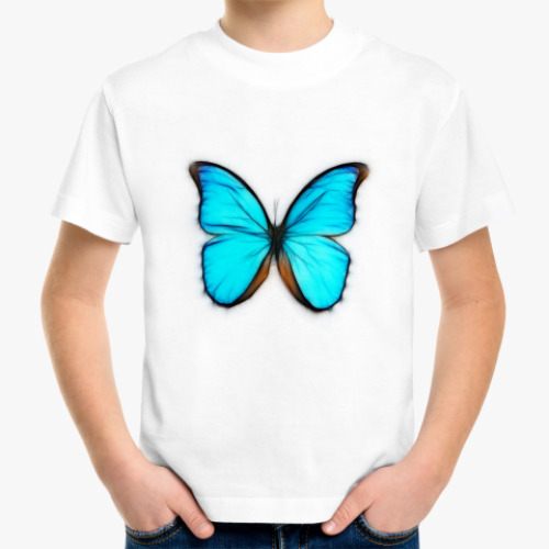 Детская футболка с принтом бабочка
