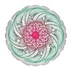 Подушка &quot;круг&quot;, 35x35 см Цветочная мандала