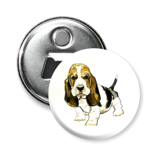 Магнит-открывашка  Бассет-хаунд