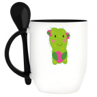 Девочка кактус  сердечком  в лапках