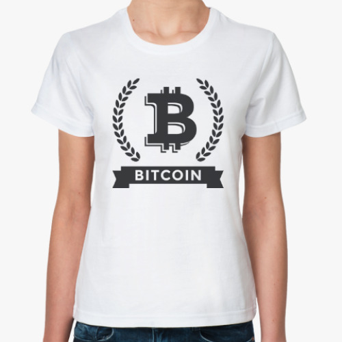 Классическая футболка Bitcoin - Биткоин