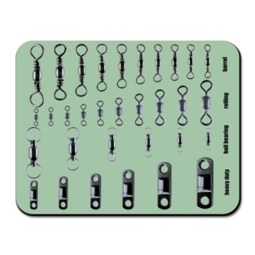 Коврик для мыши с принтом Вертлюжки