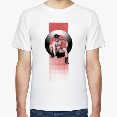 Футболка с принтом HARD MEN