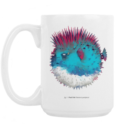 Кружка Брутальная рыба панк Punk fish
