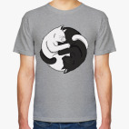 Черный и белый кот инь-ян