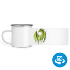 Кружка металлическая белая (круговая запечатка)