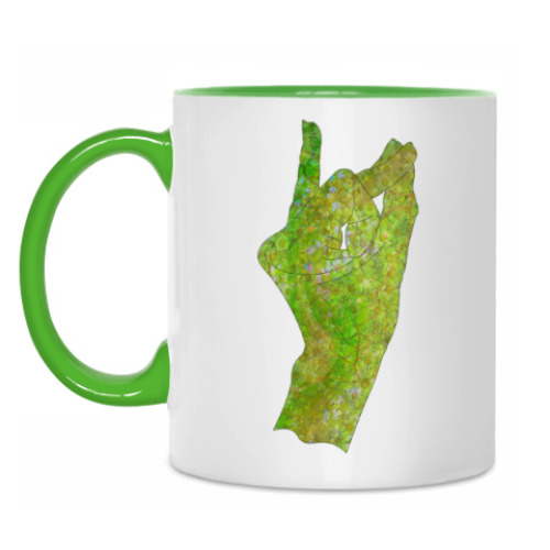 Кружка с принтом Апан Ваю-Мудра