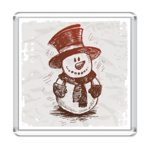 Магнит Снеговик