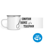 Кружка металлическая белая (круговая запечатка)