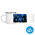 Кружка металлическая белая (круговая запечатка)