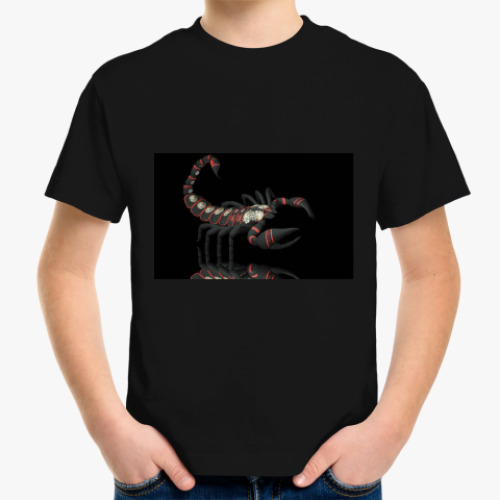 Детская футболка Чёрный скорпион