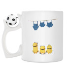 Кружка с футбольным мячиком