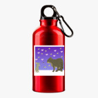 Металлическая бутылка 400 мл UV-DTF